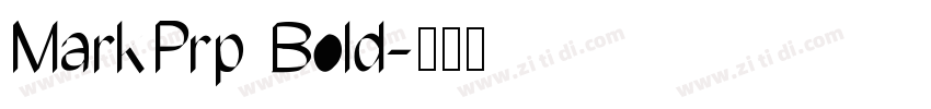 MarkPrp Bold字体转换